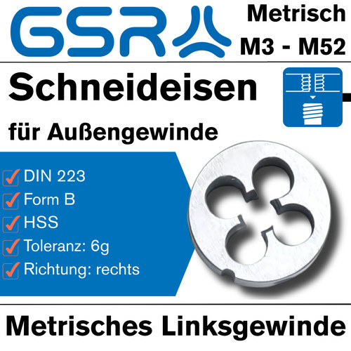 Gsr schneideisen linksgewinde - gsr,