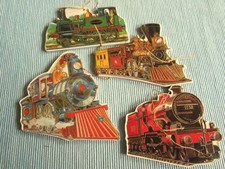 Weihnachtsdekoration - 4 x Eisenbahn