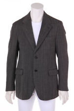 PRADA Schurwoll-Sakko Elbow Patches 52 Grau-Töne