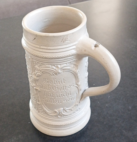 Steingut bierkrug mit - steingut,