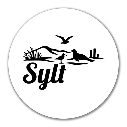 Aufkleber sylt strandmotiv - sylt,