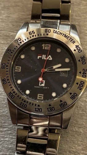 Fila sport uhr edelstahl blau - sport,