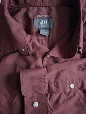 H&M Herren Jungen Hemd Knopf