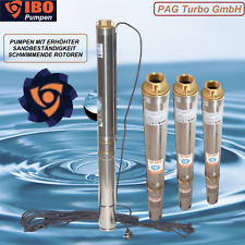 Hochwertige 3" Tiefbrunnenpumpe 6,0 - 15,2bar 3000-6000l/h sandresistent bis 5%