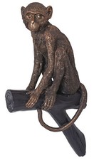 Wandfigur Affe Affenfigur Wandskulptur Jungle Dekoaffe Tierfigur Wanddeko 58cm