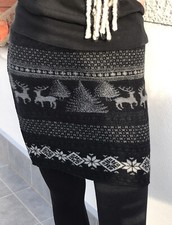 Bündchenrock, Cacheur, Hüftschmeichler, Merinowolle