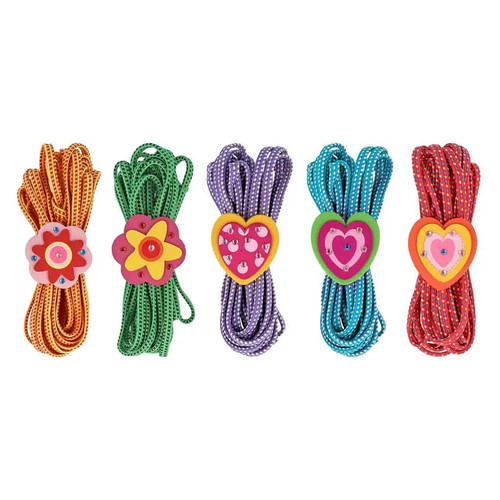 Gummitwist mit holzornament - gummitwist,