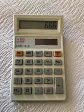 AEG Olympia LCD 18 S - Taschenrechner Vintage - 80er Jahre - Solar