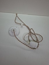 Hängelampe Retro Weiss Mit Led Birne Deckenlampe Industrielampe E27