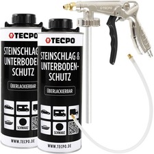 2L UNTERBODENSCHUTZ ÜBERLACKIERBAR STEINSCHLAGSCHUTZ SCHWARZ UBS + SPRÜHPISTOLE