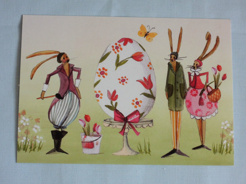 Postkarten ostern drei - 1x,