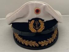 Schirmmütze Bundeswehr Marine Admiral Kapitän Mütze von 1968 Codeba K.G.