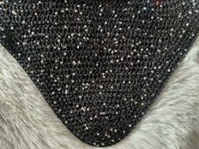 Fliegenohren Schwarz Glitzer