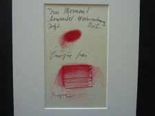 RUPPRECHT GEIGER - Original Siebdruck / Serigraphie 1998 "Rotbuch 1975/1978"  !!