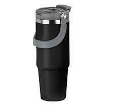 CUCINOVA Thermobecher 900ml [Mit Henkel] Trinkflasche mit Strohhalm  Trinkbecher