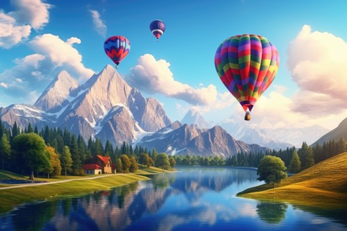 Wandbild schöne aussicht auf - wandbild:,
