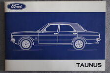 Ford Taunus    Bedienungsanleitung   "1972"    Betriebsanleitung, Handbuch