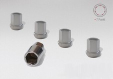 Felgenschlösser für Porsche Fuchsfelgen M14 x 1,5  R14 silber Aluminium