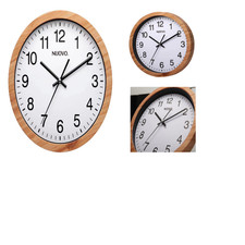 Retro Wanduhr Holzrahmen 26 cm