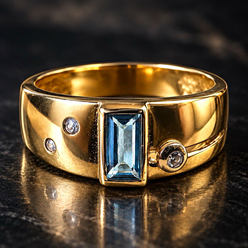 Karat gelbgold ring - karat,