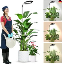 wolezek Pflanzenlampe LED Vollspektrum, 80 LEDs 6500K Grow Light, 160cm Großes 