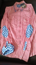 Rotkarierte Bluse von Almrausch, Gr. 38, NEU und UNGETRAGEN