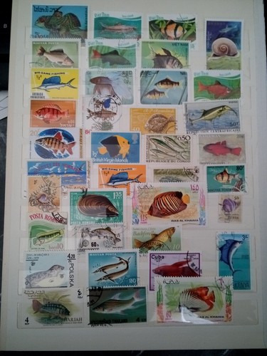 Fische timbres briefmarken - fische,