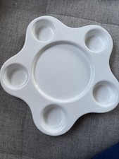 Partylite Großer Kerzenhalter Kerzen Platte Weiß 3 Dochtkerze Fiesta