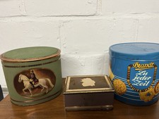 Konvolut 3 Blechdosen für Kaffee und Gebäck Vintage  50/60er Jahre 
