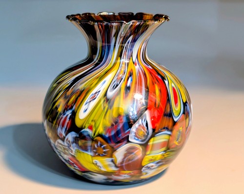 Millefiori murrine glasvase - murrine,