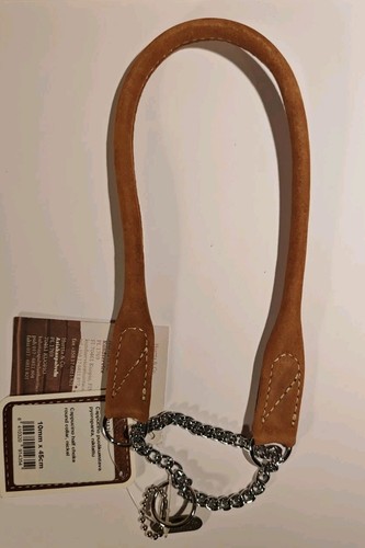 Nubuk halsband braun - nubuk,