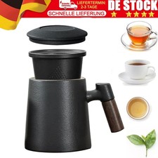 Teetasse mit Sieb und Deckel