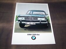 TOPRARITÄT Herrlicher Prospekt BMW 2000 Tilux von 1966 !!!