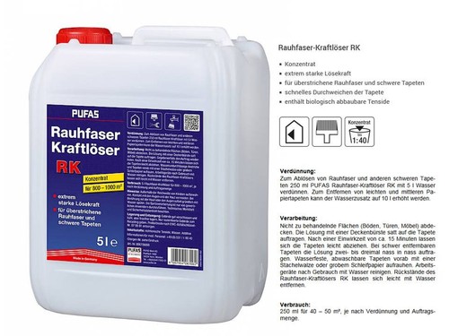 Pufas rauhfaser kraftlöser - kraftlöser, 5l