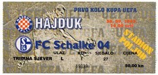 Ticket EC Hajduk Split - FC Schalke 04 30.09.1997