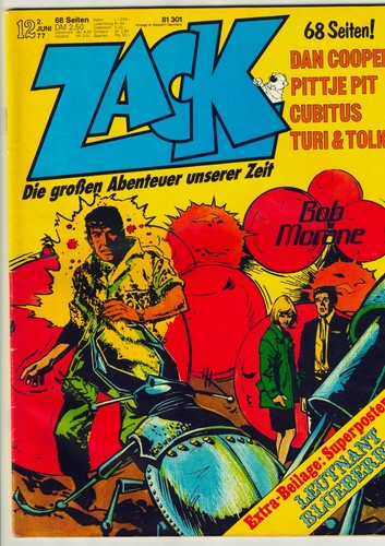 Zack comic heft juni 1977 - zack,
