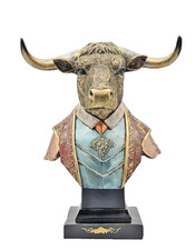 Skulptur eines angezogenen