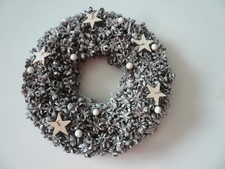 Kerzenkranz Kerzenring für Stumpenkerzen Tischdeko Türkranz Weihnachten Glitter