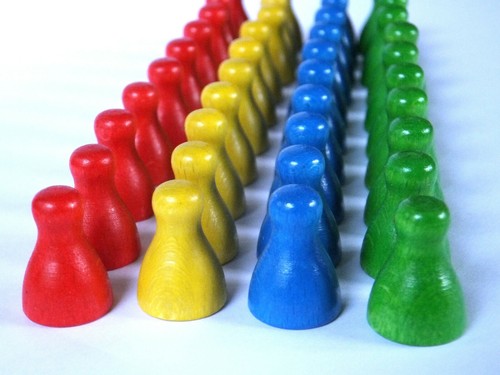 Spielfigur pöppel bauer - 5x,
