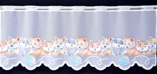 Süße Katzen Scheibengardine