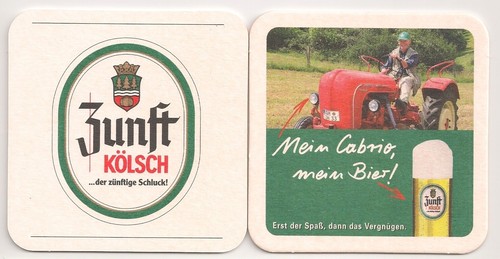 Zunft kölsch bierdeckel - kölsch,