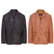 Herren Echtleder Blazer weich
