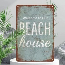 Blechschild Welcome to our