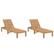 Sonnenliege massivholz teak - massivholz,