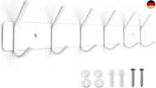 SYPEN Kleiderhaken Wand, Garderobenleiste Metall, Wandgarderobe Edelstahl,