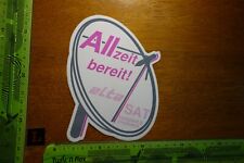 Alter Aufkleber Kommunikation Telefon PC TV Satellit ELTA SAT (BB)