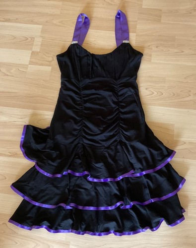 Sexy kleid schwarz lila - kleid, im