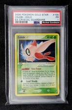 Pokemon Celebi Gold Star Holo EX Crystal Guardians 100/100 PSA 1 PR