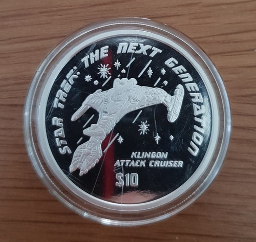 1oz silber startrek - startrek, klingon