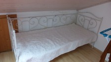 Tagesbett Metallbett Gästebett Bettsofa Jugendbett 207x 90 Bettcouch Einzelbett